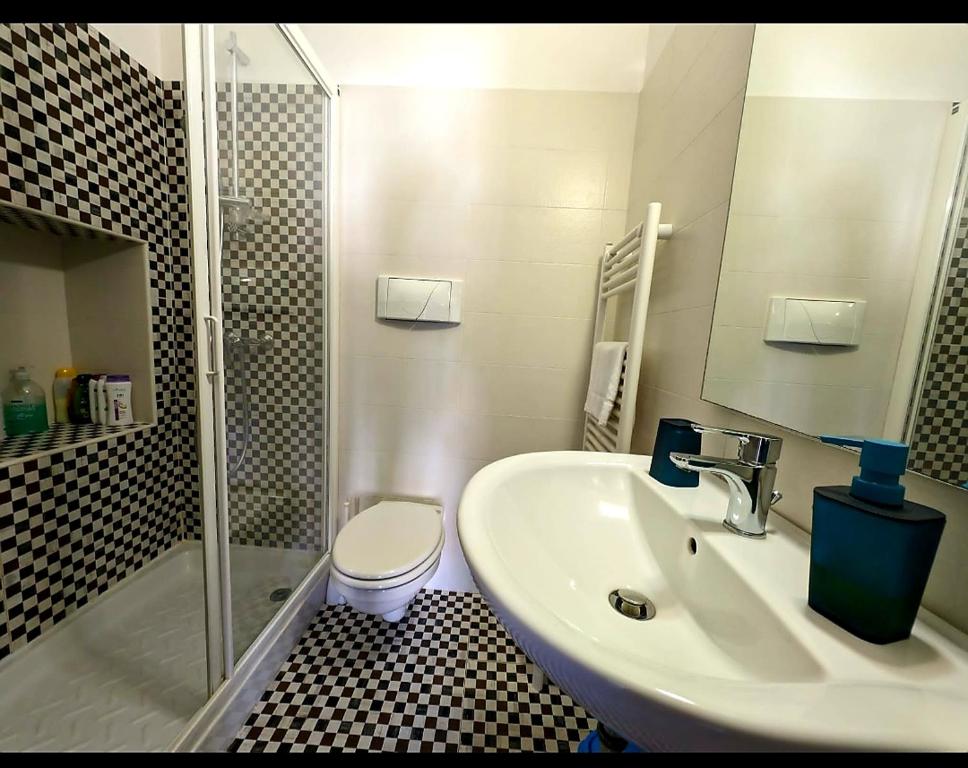 Koupelna v ubytování La casa di Rosy