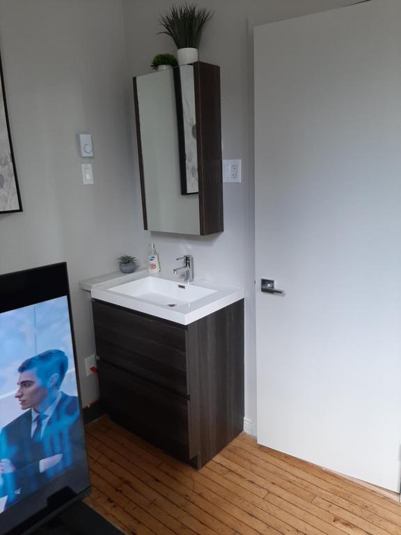 Koupelna v ubytování Manoir Charlevoix
