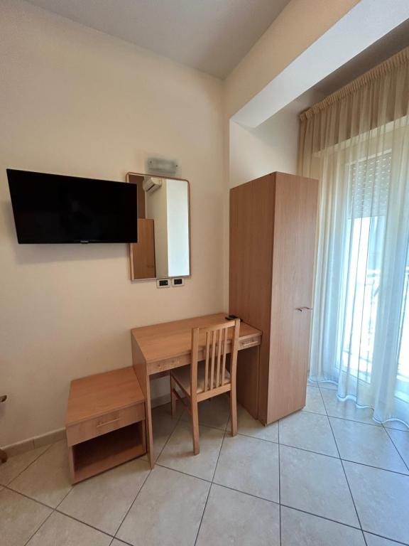 Kuchyň nebo kuchyňský kout v ubytování Hotel Favorita