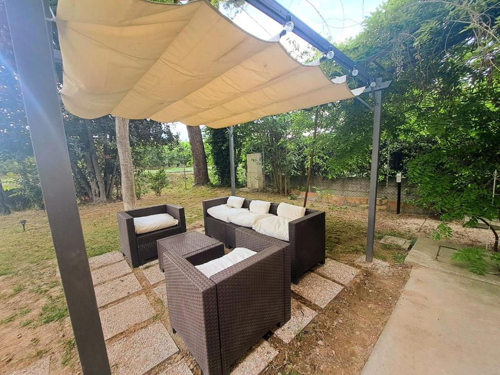 Zahrada ubytování B&B Ca Rossa