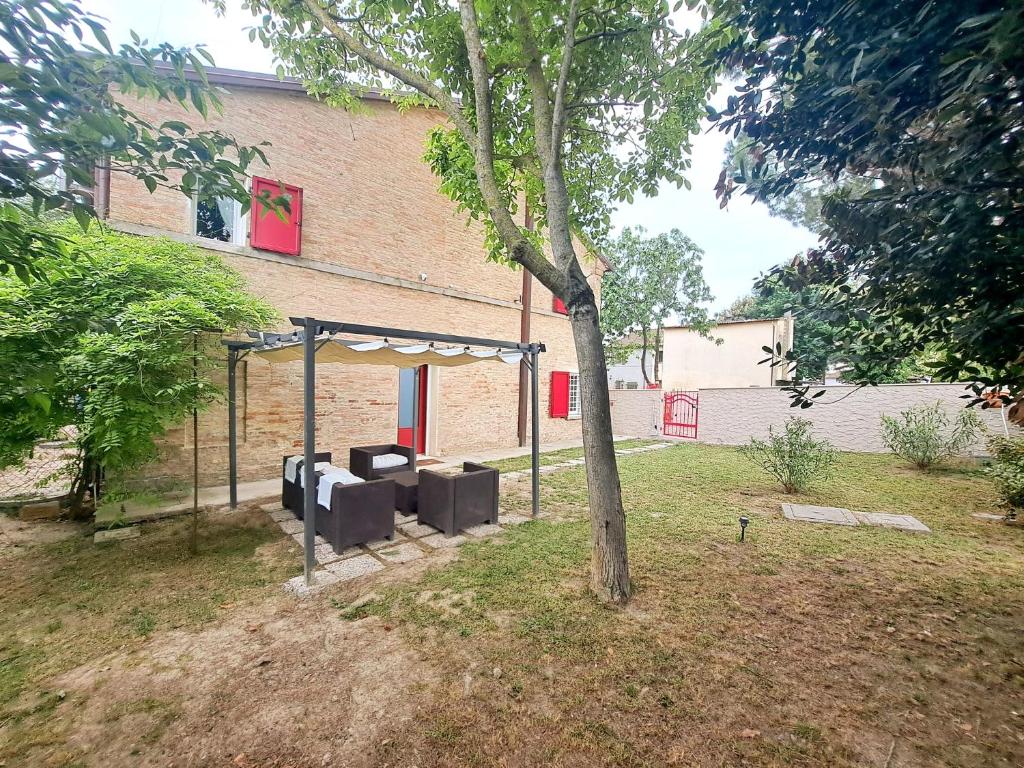 Zahrada ubytování B&B Ca Rossa