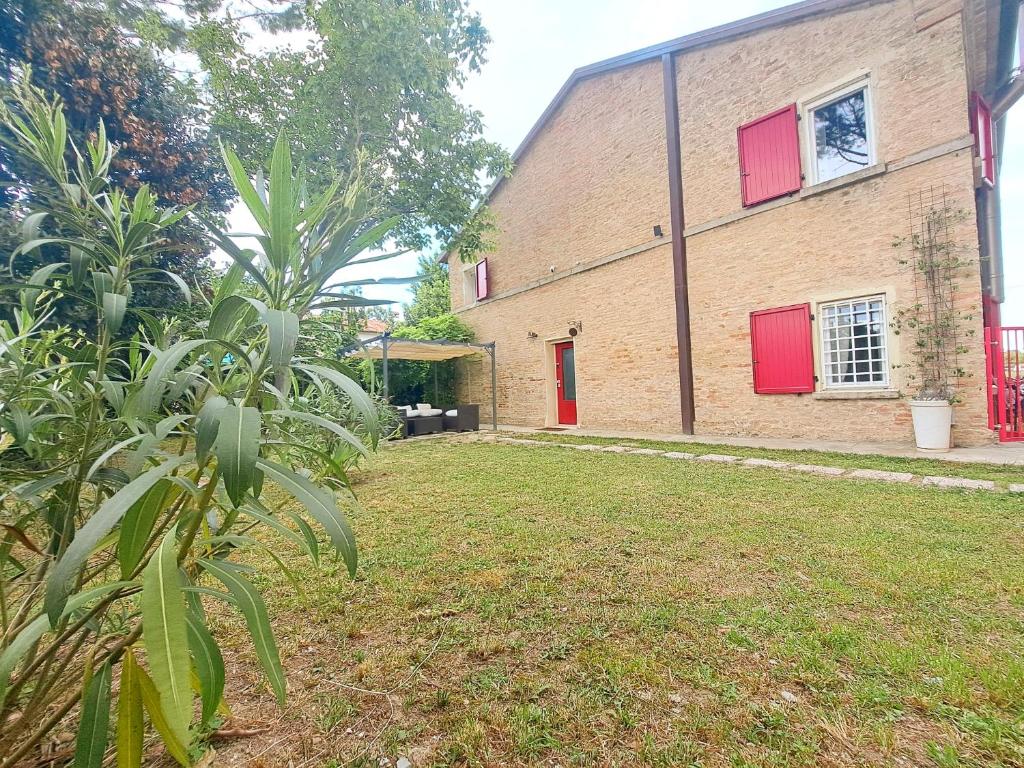 Zahrada ubytování B&B Ca Rossa