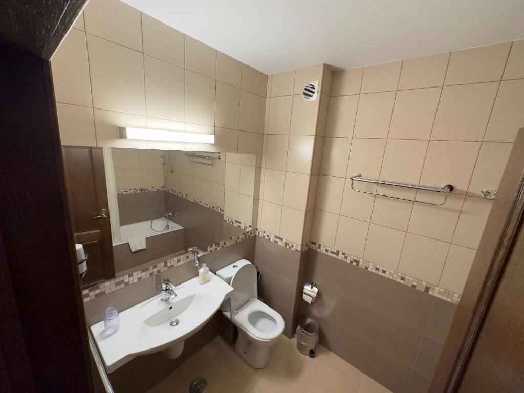 Koupelna v ubytování Ideal Predeal