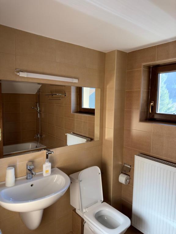 Koupelna v ubytování Ideal Predeal