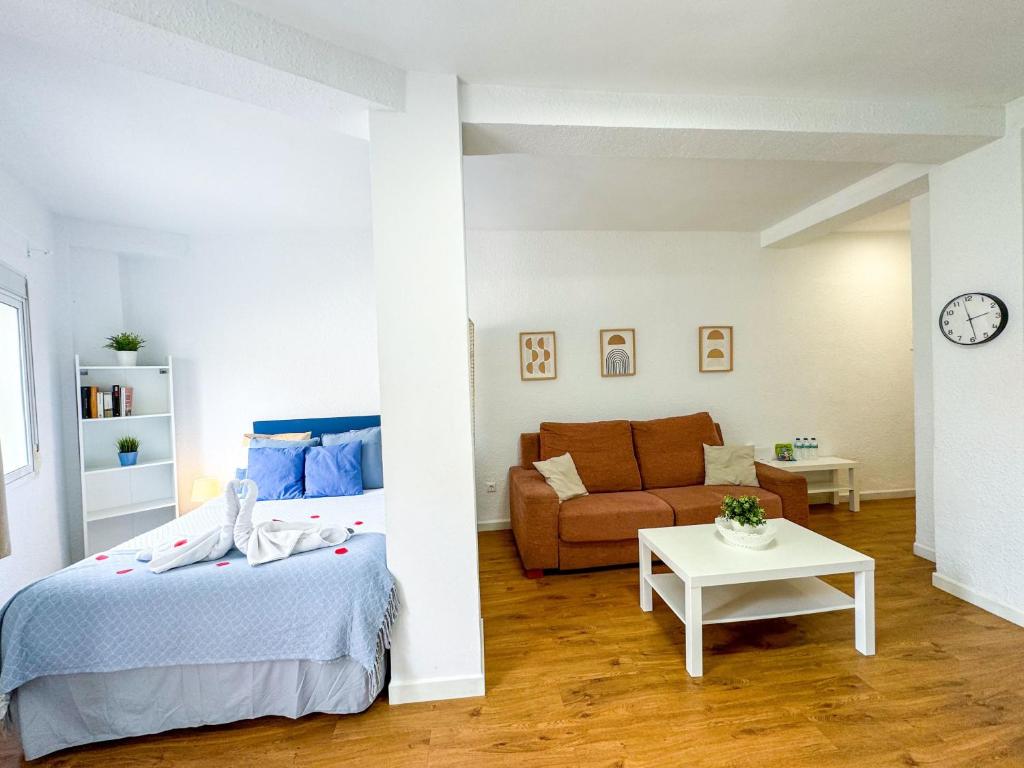 Postel nebo postele na pokoji v ubytování Carvajal Beach ComoTuCasa