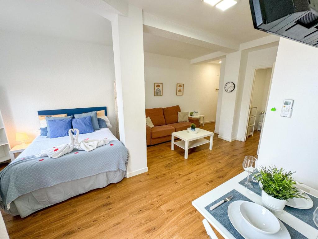 Postel nebo postele na pokoji v ubytování Carvajal Beach ComoTuCasa