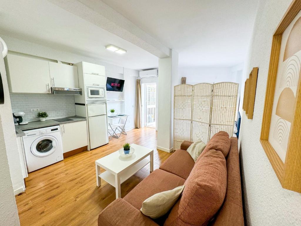 Kuchyň nebo kuchyňský kout v ubytování Carvajal Beach ComoTuCasa