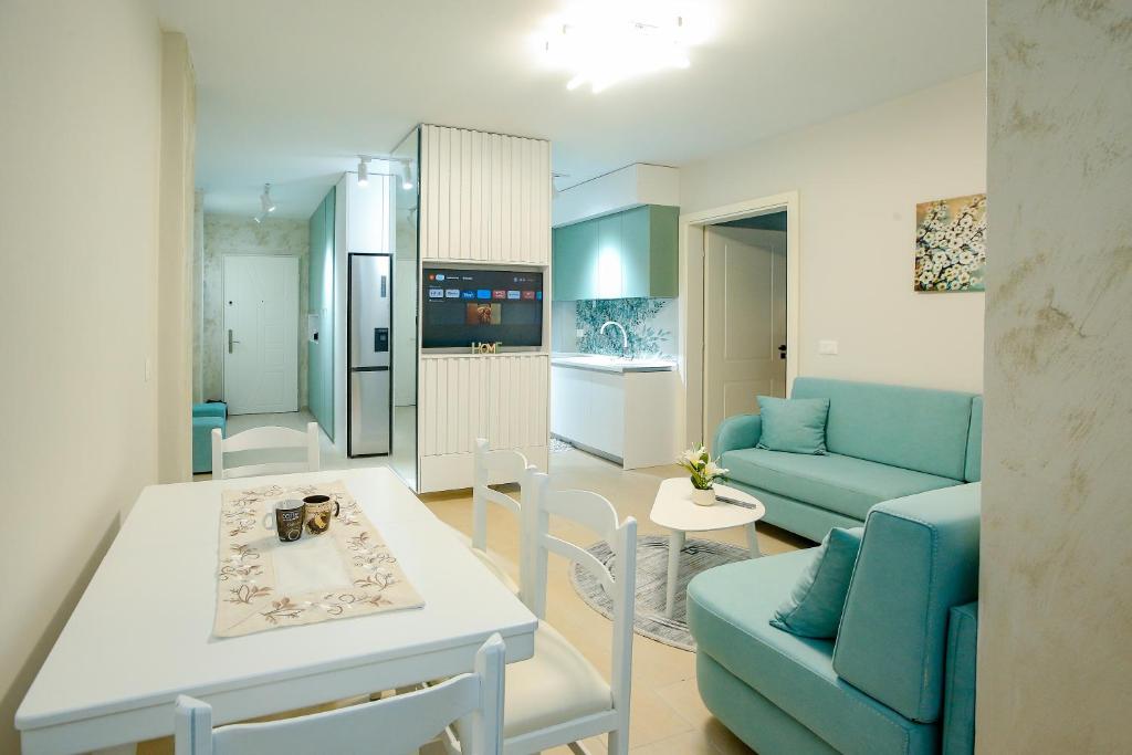 Kuchyň nebo kuchyňský kout v ubytování Velipoja Green Home