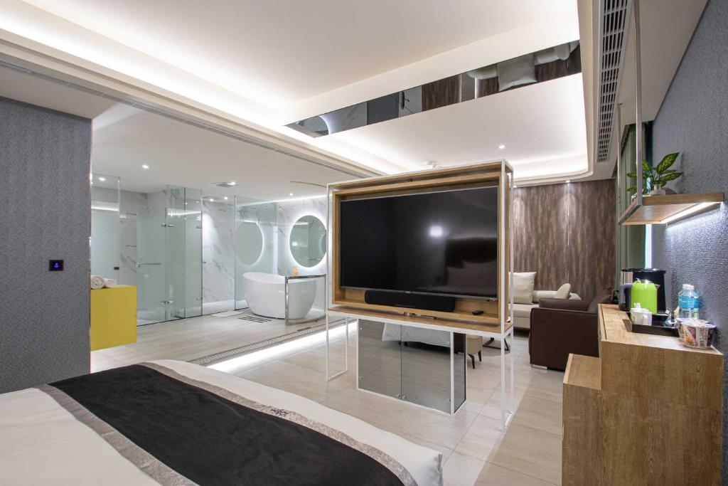Koupelna v ubytování 168 Motel-Zhongli