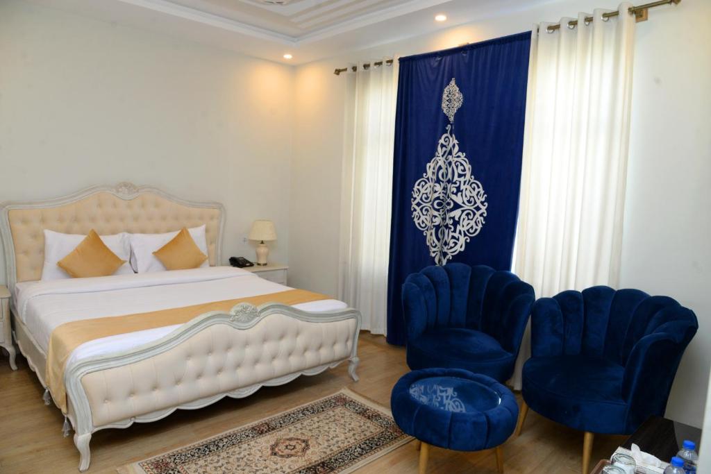 Ліжко або ліжка в номері Kallisto Resort Skardu