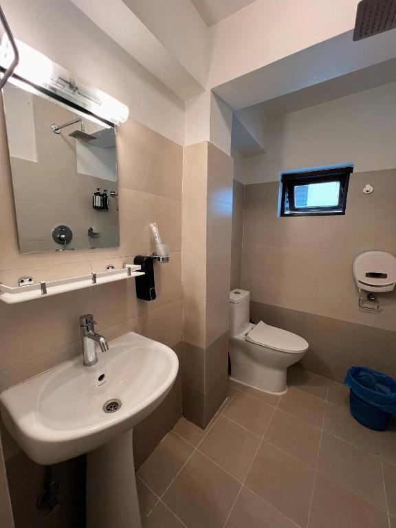 Koupelna v ubytování Hotel Bodhiz