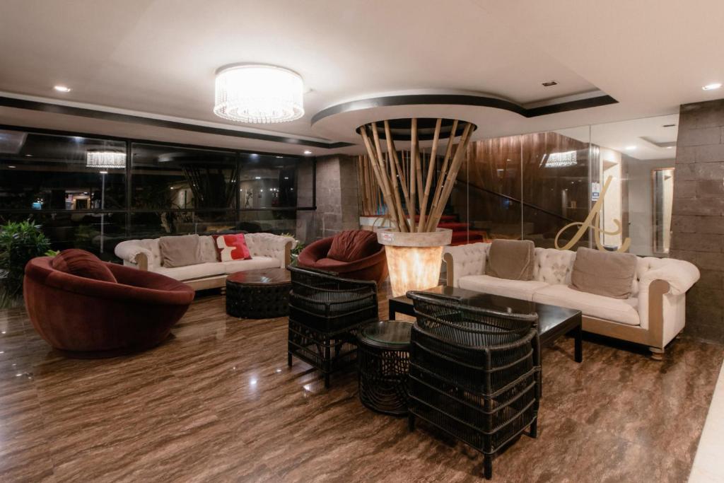 Posezení v ubytování Amaroossa Suite Bali
