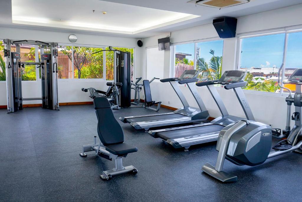 Fitness centrum a/nebo fitness zařízení v ubytování THE 1O1 Bali Fontana Seminyak