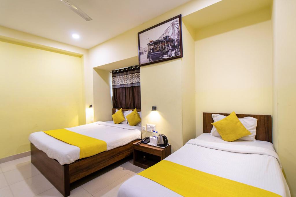 Postel nebo postele na pokoji v ubytování Hotel Park Central