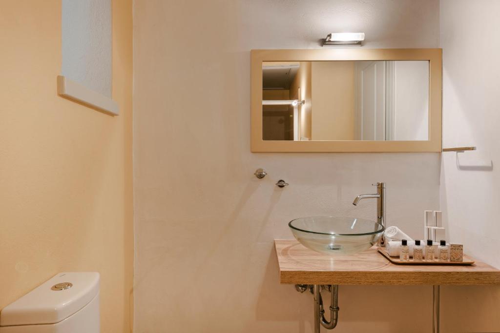 Koupelna v ubytování Hydra Hotel