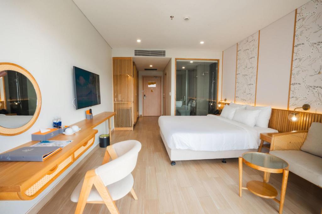 Posezení v ubytování Seabird Hotel Thien Cam