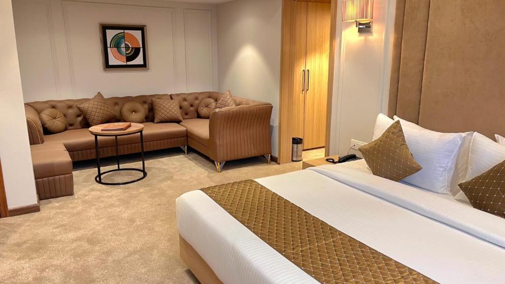 Posezení v ubytování Hotel Alwar Royals