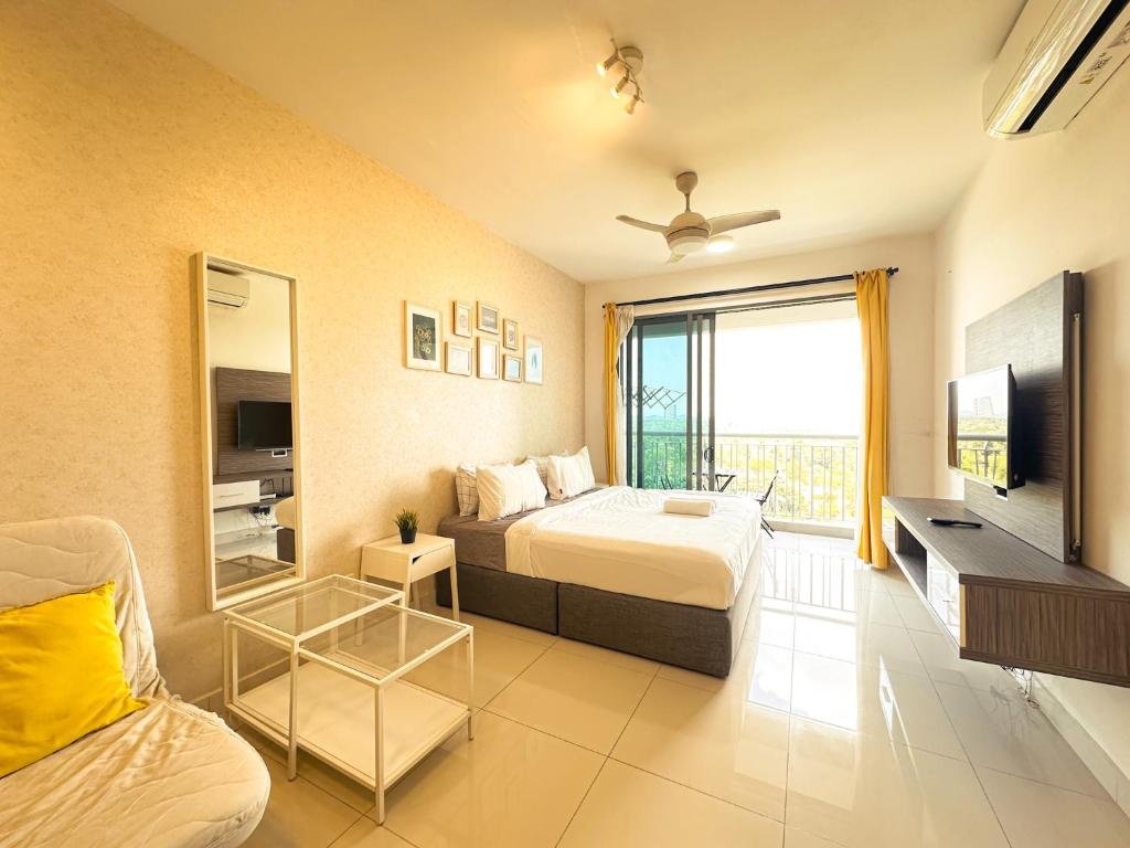 Teega Suites PuteriHarbour By WP Homestay - King Studio Con Sofá Cama