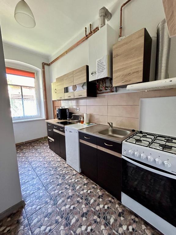 Kuchyňa alebo kuchynka v ubytovaní Apartamenty Izerskie - ul. Wczasowa 8