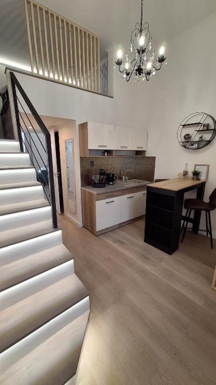 Kuchyňa alebo kuchynka v ubytovaní Deco Studio City Residence