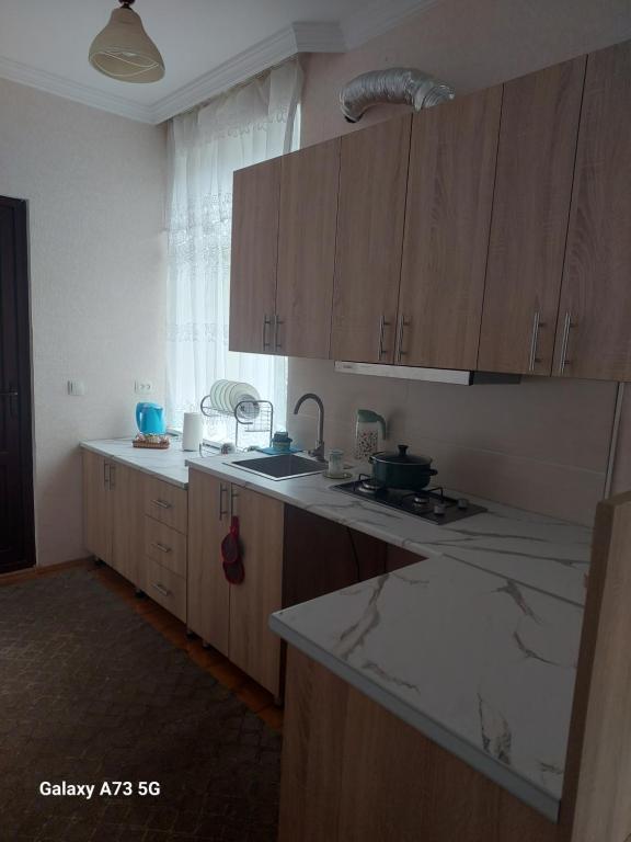 Kuchyň nebo kuchyňský kout v ubytování guest house lela rezo