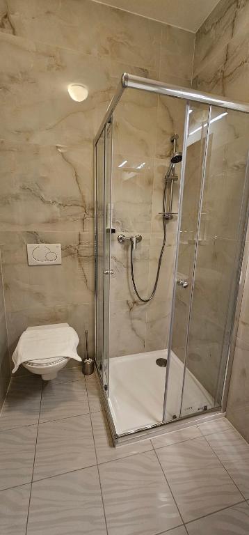 Koupelna v ubytování Zamecky Hotel Lednice