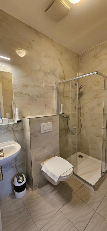 Koupelna v ubytování Zamecky Hotel Lednice