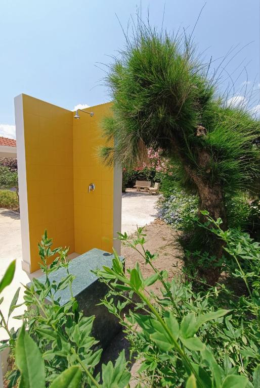 A garden outside Villa On The Beach Spiaggia Plaia