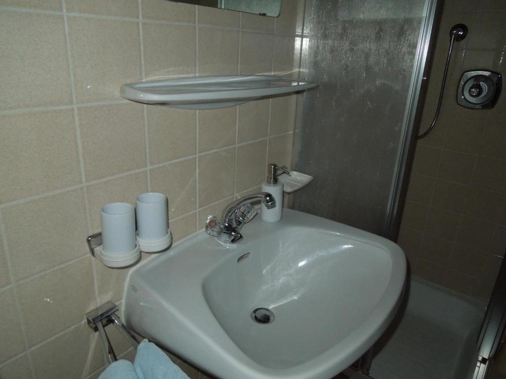 Koupelna v ubytování Haus Bergkranz