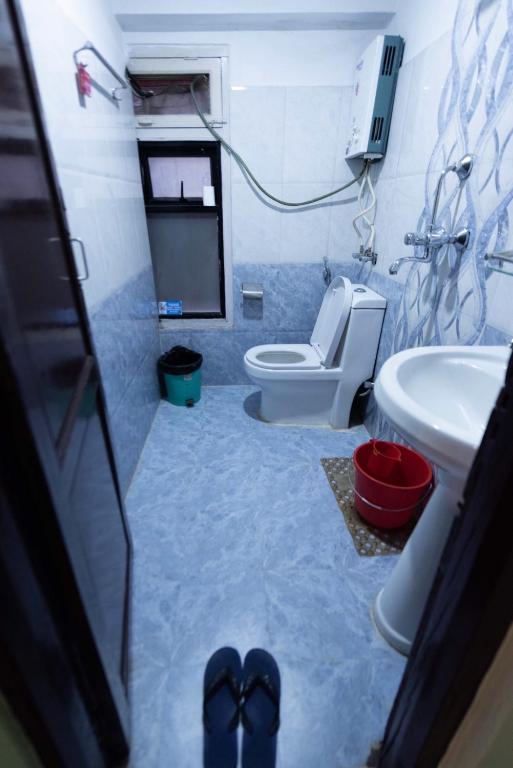 Koupelna v ubytování Yeti Cozy Hotel