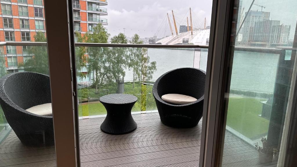 Balkon ili terasa u objektu Luxurious 2 bedroom apartment in Canary Wharf