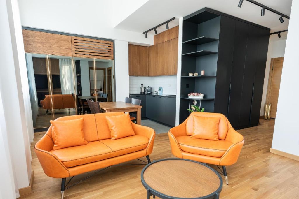 Posezení v ubytování Fruške Residences