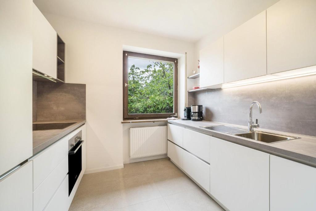 Kuchyň nebo kuchyňský kout v ubytování Villa Pinie Apt 2