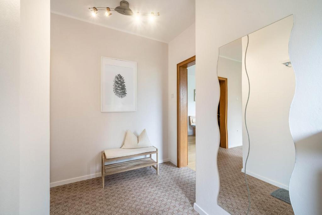 Postel nebo postele na pokoji v ubytování Villa Pinie Apt 2