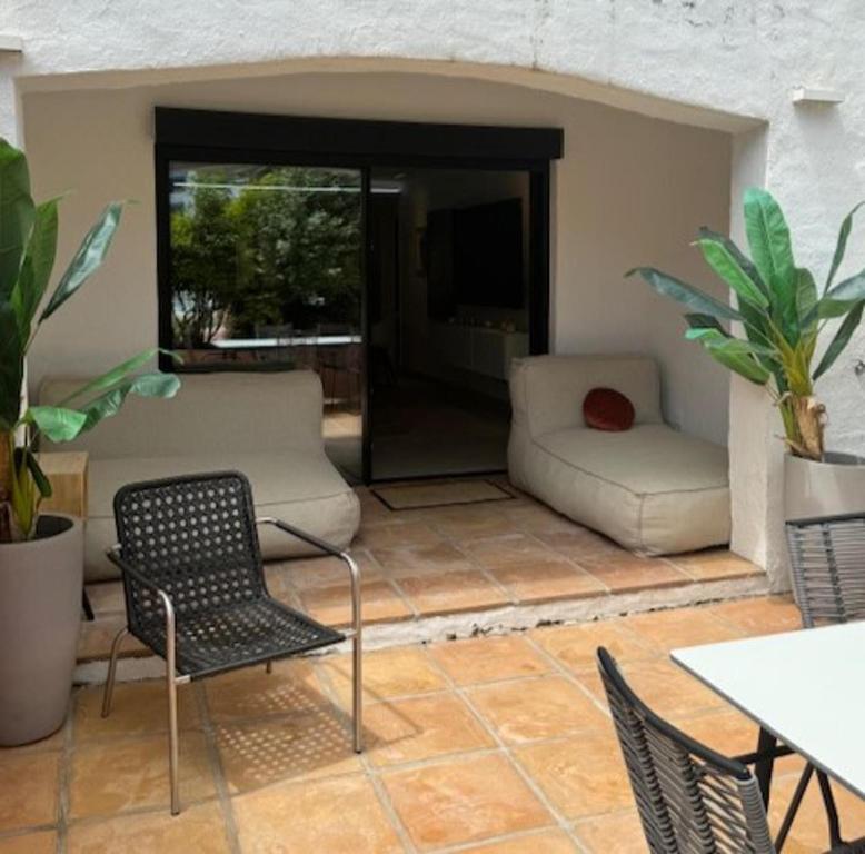 Posezení v ubytování Luxurious apartment in Puerto Banus Marbella