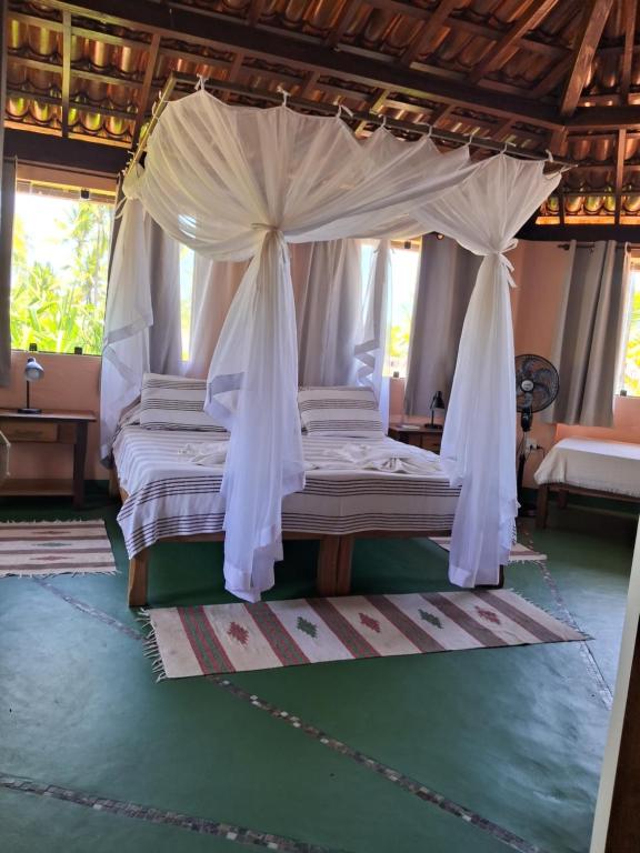 Vuode tai vuoteita majoituspaikassa Casa Del Mar