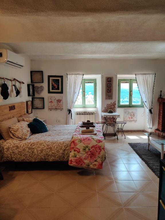 Posezení v ubytování B&B LE GRETTE