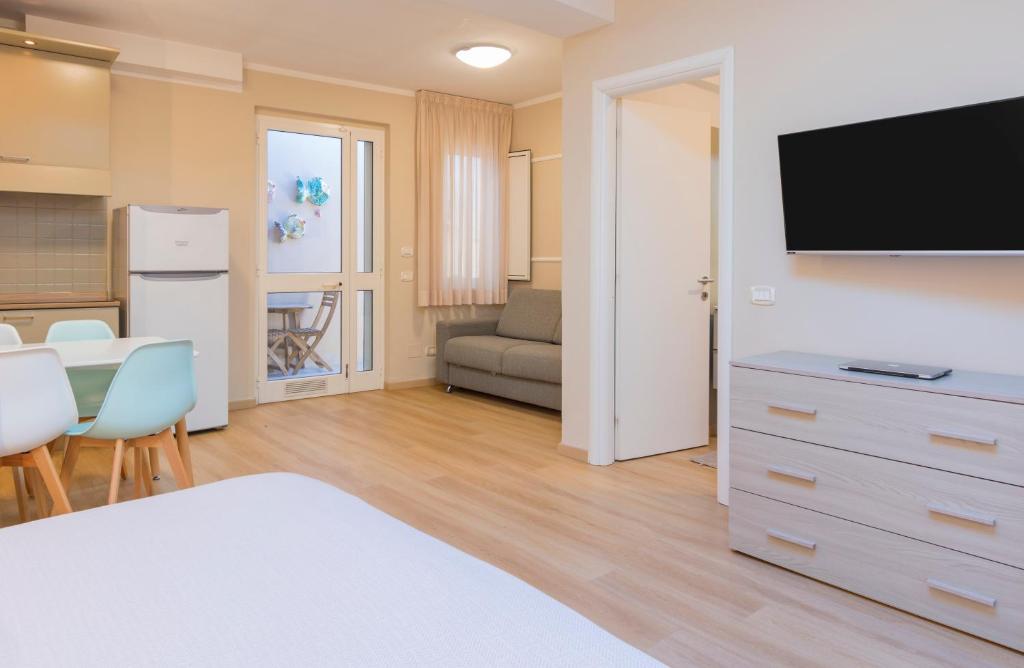 Telewizja i/lub zestaw kina domowego w obiekcie Residence Stella