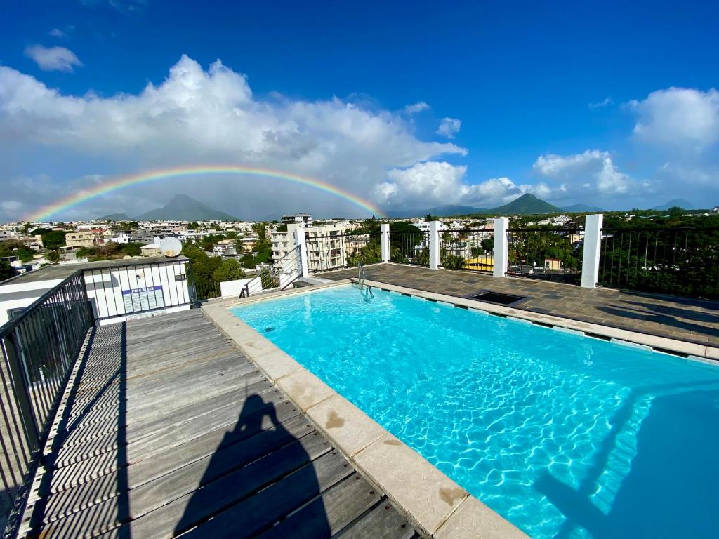 Bazén v ubytování Seaview Terrace appartement No 16 nebo v jeho okolí