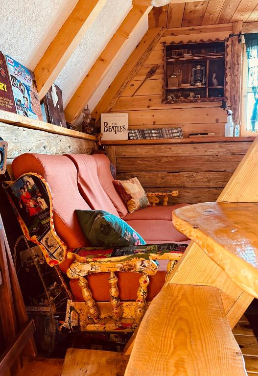 Posezení v ubytování Mountain story apartment