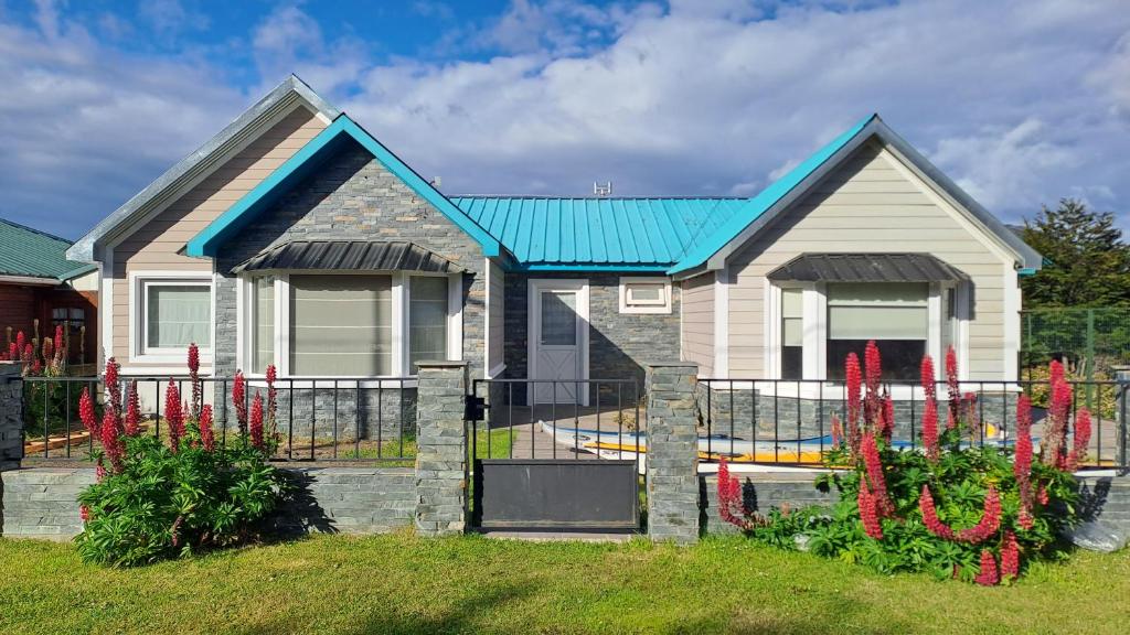 Bygningen som feriehuset ligger i