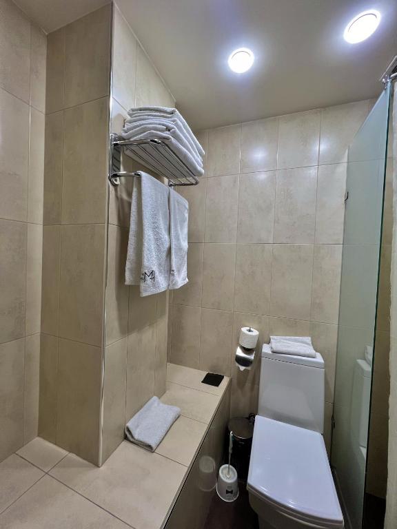 Koupelna v ubytování Mashtots Hotel