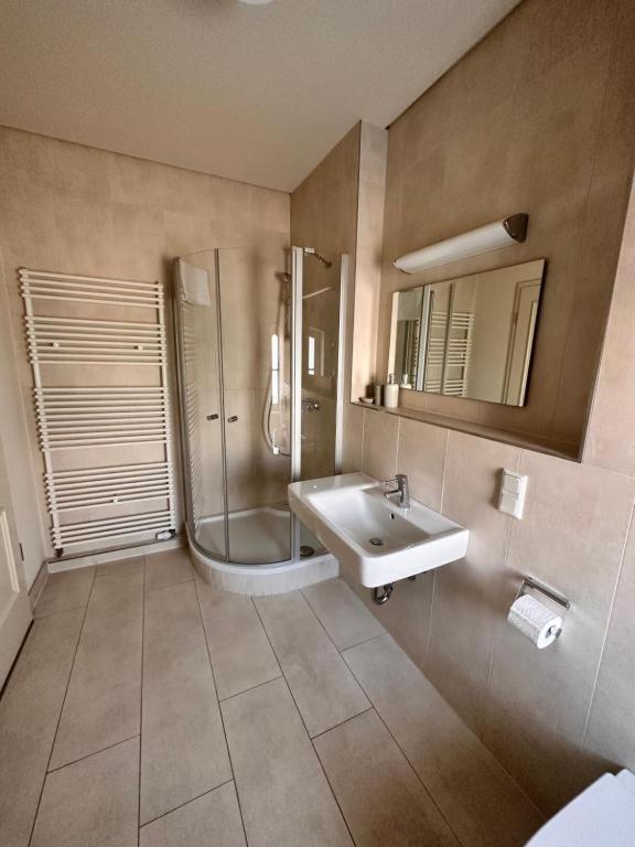 Koupelna v ubytování Altstadthotel Ilsenburg