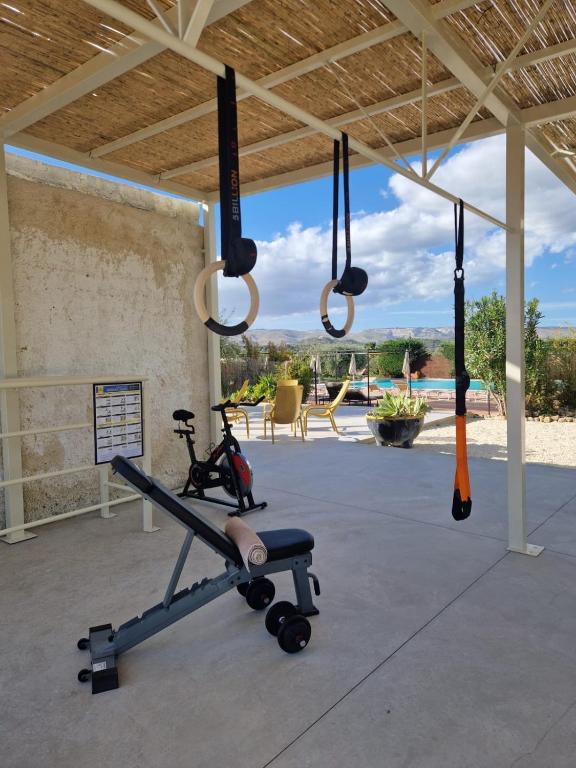Fitness centrum a/nebo fitness zařízení v ubytování Hotel Villa Favorita