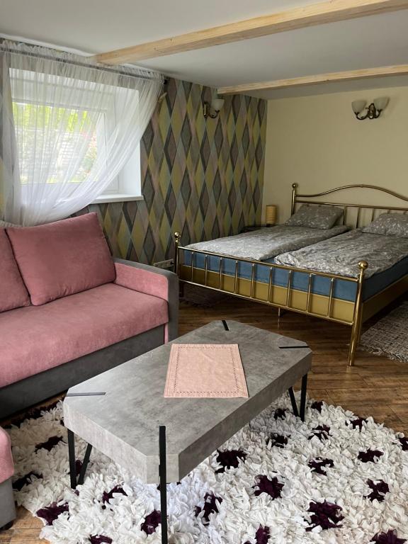 Postel nebo postele na pokoji v ubytování Guest house Kajaki-Ragaciems