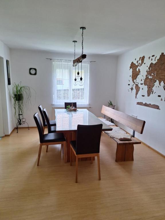 Posezení v ubytování Ferienhaus Wolfi
