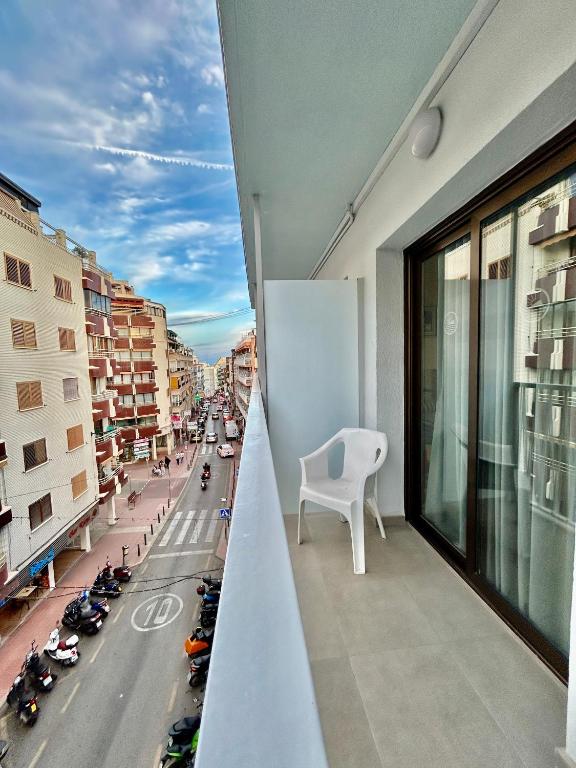 Balkón nebo terasa v ubytování Pensión La Orozca Benidorm