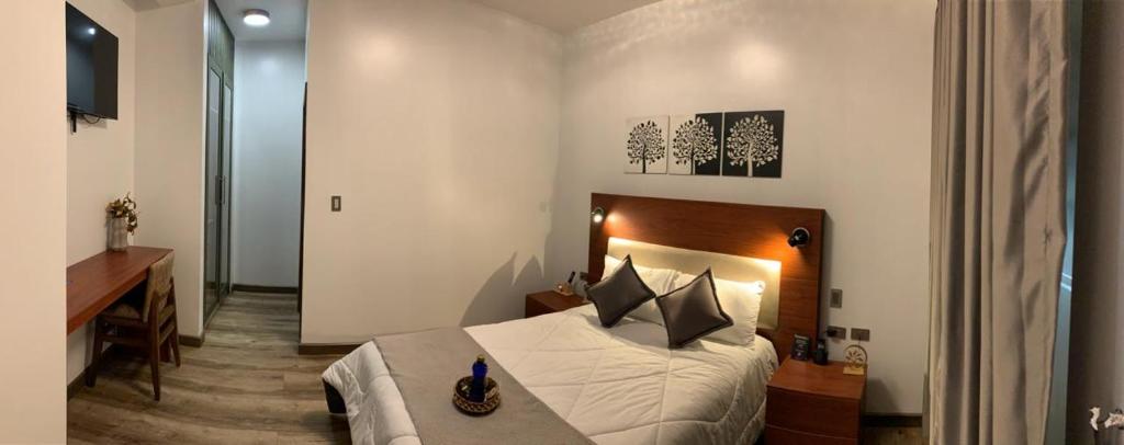 Postel nebo postele na pokoji v ubytování Hotel Sacha Golden