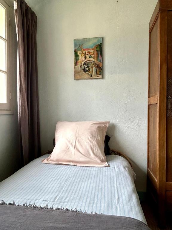 Postel nebo postele na pokoji v ubytování Chambres d'Hôtes Manoir Du Chêne