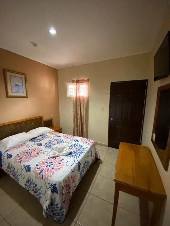 Postel nebo postele na pokoji v ubytování Hotel Residencial Panamericano